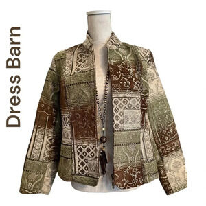Dress Barn |‎ Women's Jacket Blazer| Beautiful print size small